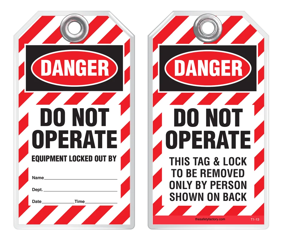 Laminated Safety Tags: Real Life Tags