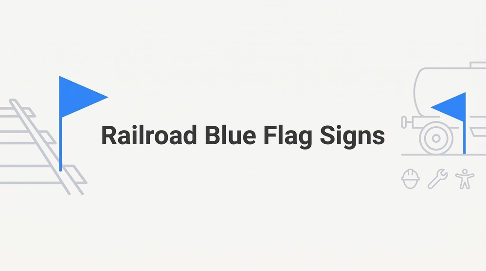 Railroad Blue Flag Signs: What They Mean and Why They Save Lives