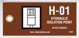Hydraulic Isolation Point Tag (10/Pack)