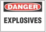 Danger Sign, Explosives 