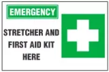 Emergency Sign, Stretch And First Aid Station (With Symbol) 
