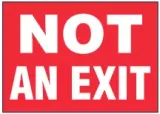 Not An Exit Sign (Red Background) 