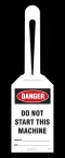 Loop Tag - Danger, Do Not Start This Machine (10/Pack)