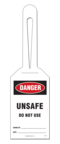 Loop Tag - Danger, Unsafe, Do Not Use (10/Pack)