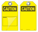 Caution, Defective, Do Not Use Self-Laminating Peel and Stick Safety Tag  