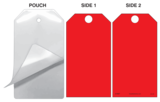 Red (Blank) Self-Laminating Safety Tag Kit