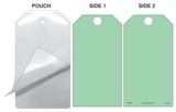 Green (Blank) Self-Laminating Safety Tag Kit