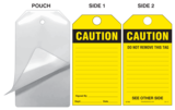 Caution Self-Laminating Safety Tag Kit