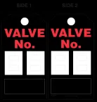 Valve Numbering Paper Tag 
