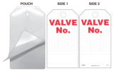 Valve Number (3-Digit) Self-Laminating Safety Tag Kit