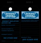 Lockout Tagout System Paper Tag 
