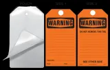 Warning Self-Laminating Safety Tag Kit