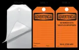 Advertencia (Spanish) Self-Laminating Safety Tag Kit