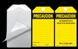 Precaution (Spanish) Self-Laminating Safety Tag Kit