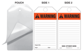 Warning (Ansi) Self-Laminating Safety Tag Kit