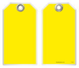 Safety Tag - Blank Yellow