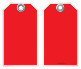 Safety Tag - Blank Red