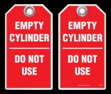 Safety Tag - Empty Cylinder, Do Not Use
