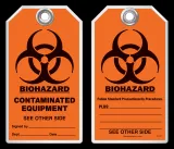 Safety Tag - Biohazard, Contaminated Equipment