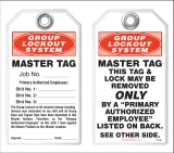 Lockout Safety Tag - Group Lockout System, Master Tag