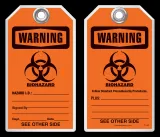 Safety Tag - Warning, Biohazard