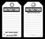 Safety Tag - Instructions