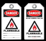Fire Prevention Safety Tag - Danger, Flammable