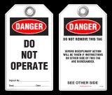 Lockout Safety Tag - Danger, Do Not Operate (Disciplinary Action) 