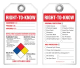 Safety Tag - Right-To-Know  (Nfpa - Diamond Chart)