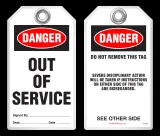 Maintenance Safety Tag - Danger, Out of Service