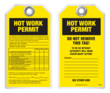 Inspection Safety Tag - Hot Work Permit