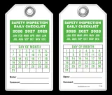 Inspection Safety Tag - Safety Inspection Daily Checklist
