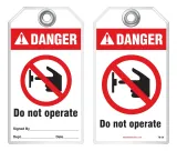 Lockout Safety Tag - Danger, Do Not Operate (Ansi)