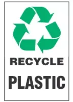 Recycle Sign, Plastic (With Symbol) 