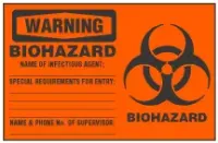 Warning Sign, Biohazard (Biohazard Symbol) 
