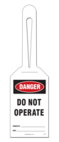 Loop Tag - Danger, Do Not Operate (10/Pack)