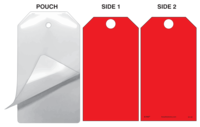 Red (Blank) Self-Laminating Safety Tag Kit