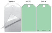 Green (Blank) Self-Laminating Safety Tag Kit