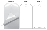 White (Blank) Self-Laminating Safety Tag Kit