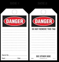 Danger Paper Safety Tag 