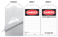 Danger Self-Laminating Safety Tag Kit
