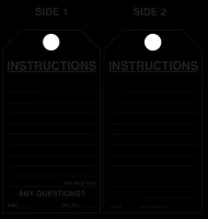 Instructions Paper Tag 