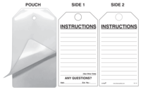 Instructions Self-Laminating Safety Tag Kit