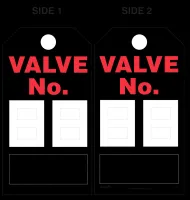 Valve Numbering Paper Tag 
