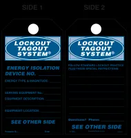 Lockout Tagout System Paper Tag 
