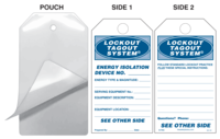 Lockout Tagout System  Self-Laminating Safety Tag Kit
