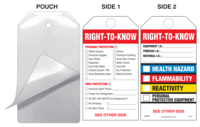 Right-To-Know (Health, Flammability And Reactivity) Safety Tag Kit
