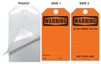 Warning Self-Laminating Safety Tag Kit