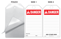 Danger (Ansi) Self-Laminating Safety Tag Kit