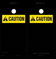Caution (Ansi) Paper Tag 